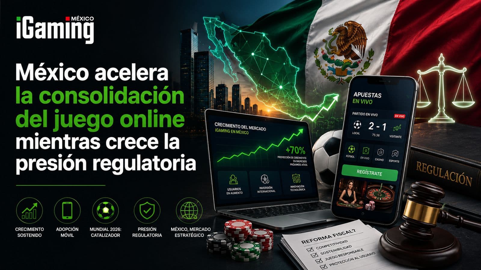 México acelera la consolidación del juego online mientras crece la presión regulatoria