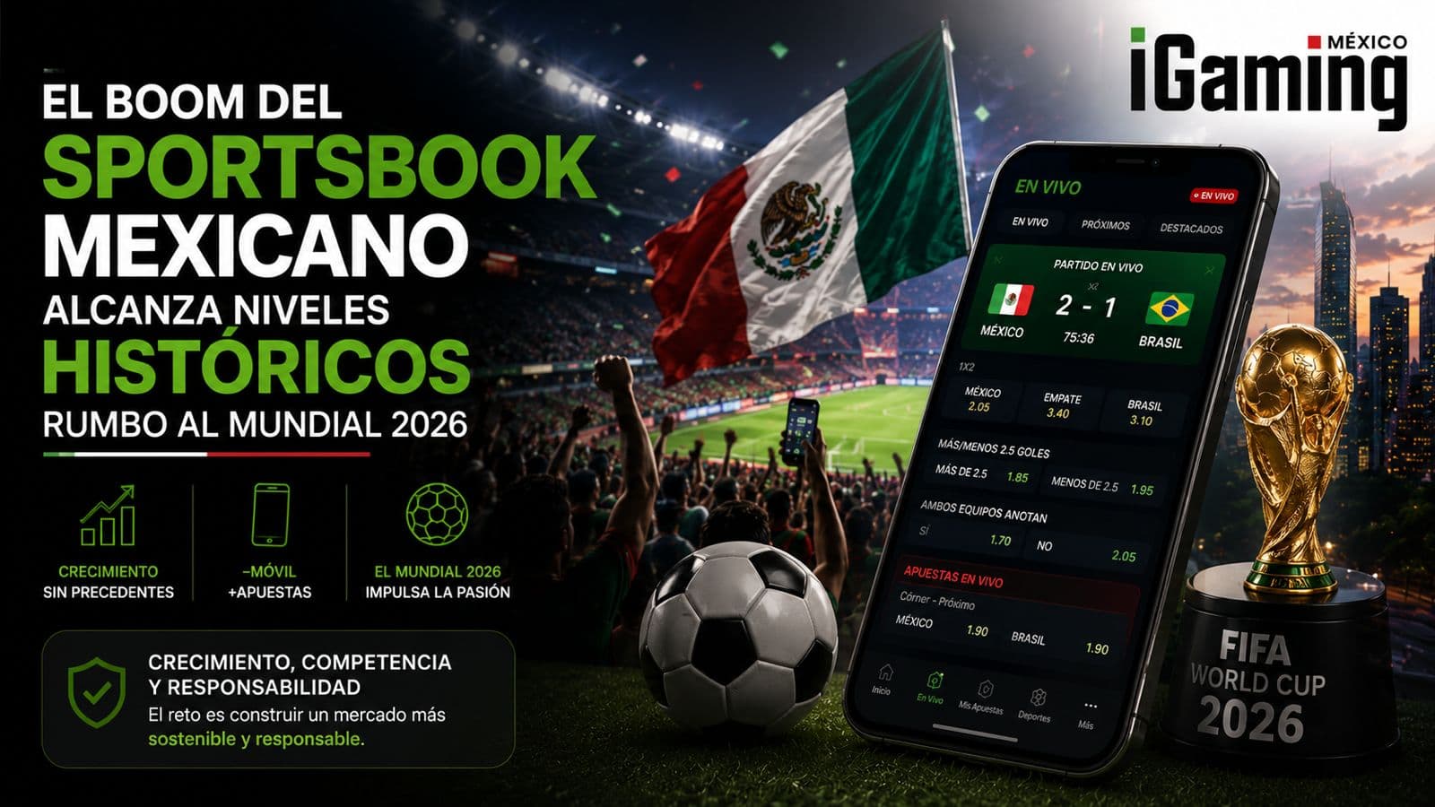 El boom del sportsbook mexicano alcanza niveles históricos rumbo al Mundial 2026