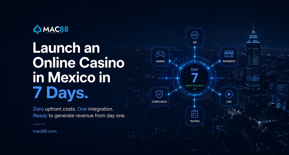 MAC88 Helps Operators Launch Online Casinos in Mexico in as Little as 7 Days