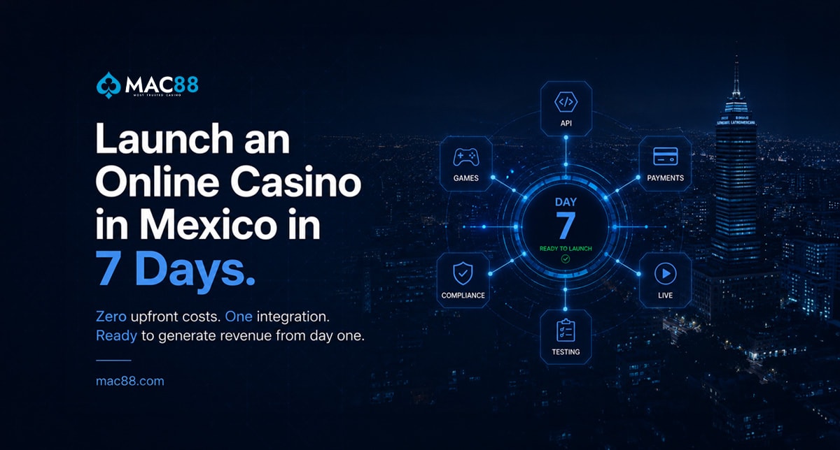 MAC88 Helps Operators Launch Online Casinos in Mexico in as Little as 7 Days