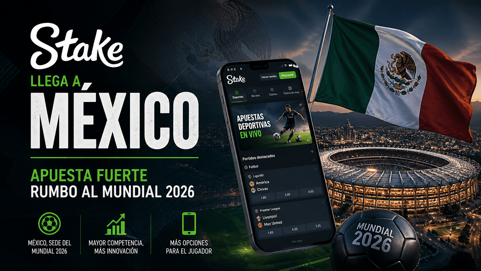 Stake entra a México rumbo al FIFA World Cup 2026 y acelera la competencia en LATAM