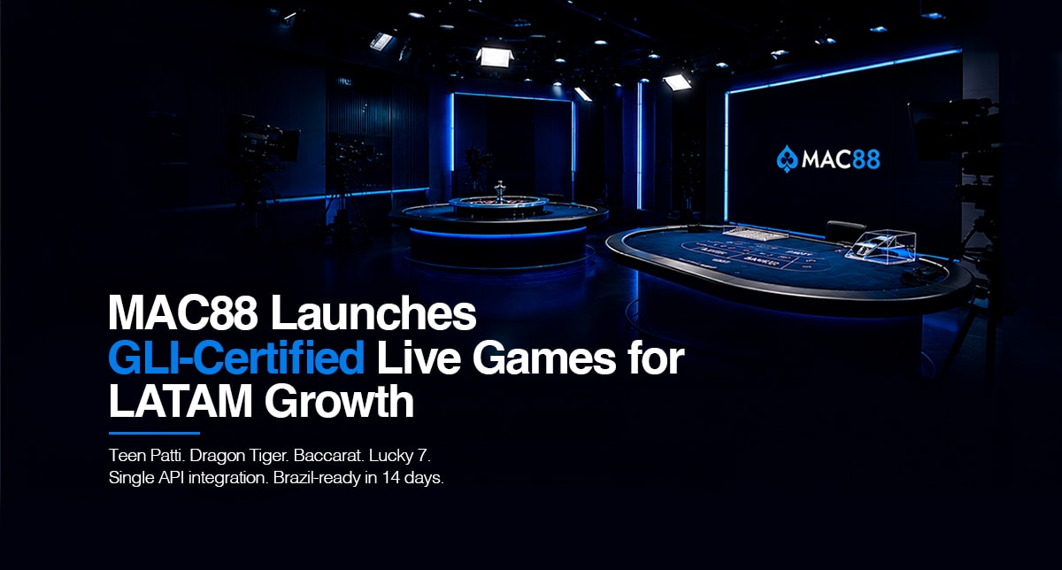 Mac88 lanza juegos en vivo exclusivos con certificación GLI para impulsar el crecimiento de los operadores en LATAM